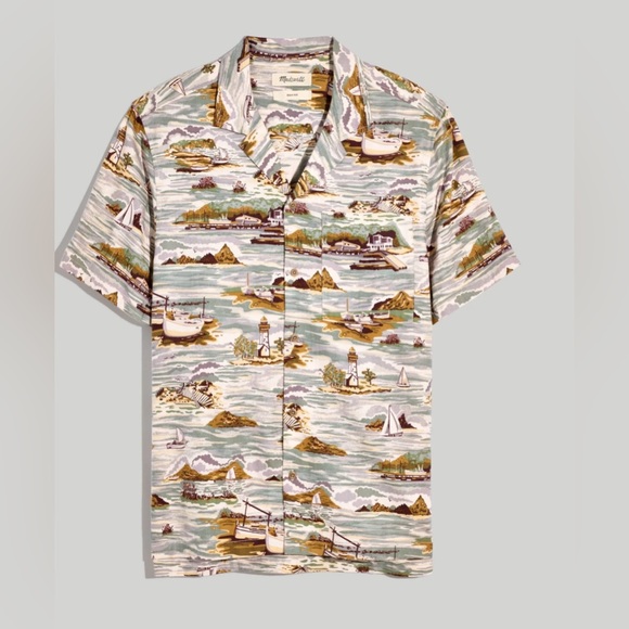Madewell 3XL sail boats preowned button up - Picture 1 of 3